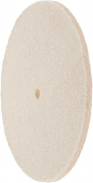 Value Collection - 8" Diam x 1/4" Thick Unmounted Buffing Wheel - 1 Ply, Polishing Wheel, 1/2" Arbor Hole, Soft Density - Exact Industrial Supply