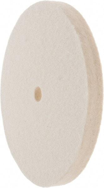 Value Collection - 6" Diam x 1/2" Thick Unmounted Buffing Wheel - 1 Ply, Polishing Wheel, 1/2" Arbor Hole, Soft Density - Exact Industrial Supply