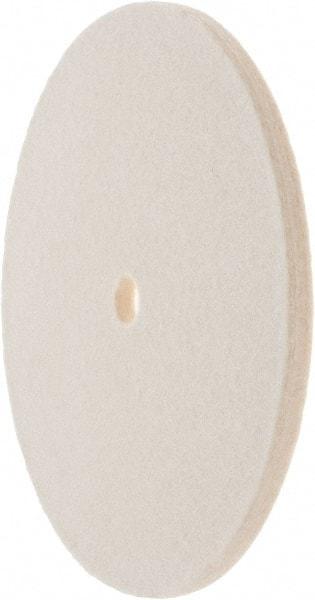 Value Collection - 6" Diam x 1/4" Thick Unmounted Buffing Wheel - 1 Ply, Polishing Wheel, 1/2" Arbor Hole, Soft Density - Exact Industrial Supply
