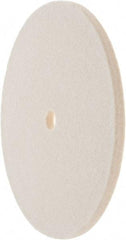 Value Collection - 6" Diam x 1/4" Thick Unmounted Buffing Wheel - 1 Ply, Polishing Wheel, 1/2" Arbor Hole, Soft Density - Exact Industrial Supply