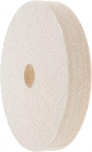 Value Collection - 6" Diam x 1" Thick Unmounted Buffing Wheel - 1 Ply, Polishing Wheel, 1" Arbor Hole, Soft Density - Exact Industrial Supply