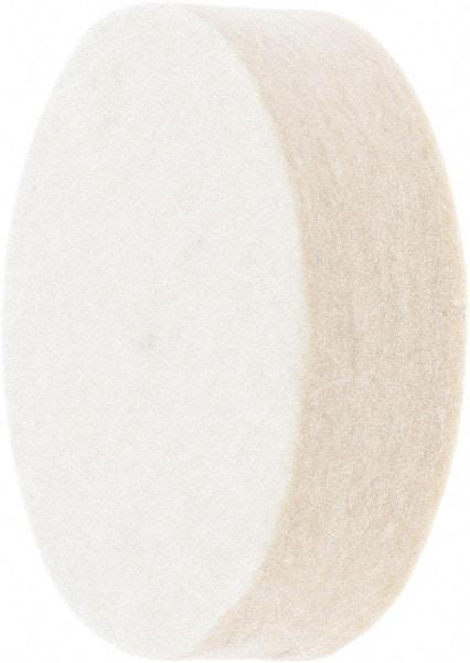 Value Collection - 2" Diam x 1/2" Thick Unmounted Buffing Wheel - 1 Ply, Polishing Wheel, 1/2" Arbor Hole, Medium Density - Exact Industrial Supply