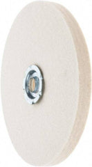 Value Collection - 6" Diam x 1/2" Thick Unmounted Buffing Wheel - 1 Ply, Polishing Wheel, 1" Arbor Hole, Soft Density - Exact Industrial Supply