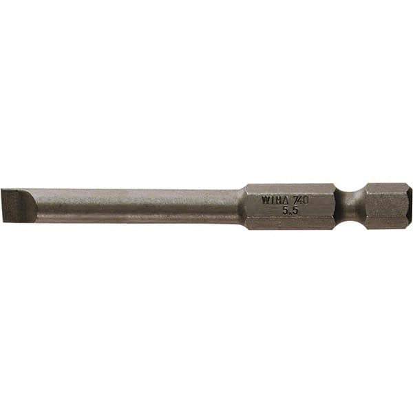 Wiha - 1/4" Power Bit - 1/4" Drive, 2-3/4" OAL - Exact Industrial Supply