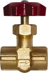 Winters - 1/4" Pipe, FNPT x FNPT End Connection, Lead Free Brass Pressure Regulating Valve - Buna N Seal, 0 to 400 psi Working Pressure - Exact Industrial Supply
