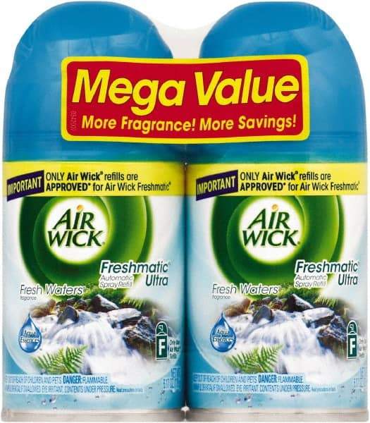 Air Wick - 6.17 oz Air Freshener Dispenser Refill - Fresh Waters, Compatible with Air Wick Automatic Dispensers - Exact Industrial Supply