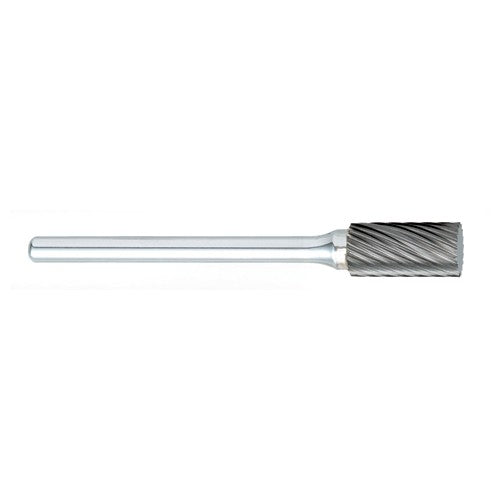 SM-51 -1/4 × 1/2 LOC × 1/8 Shank × 1-1/2 OAL Pointed Cone Carbide Medium Right Hand Spiral Burr - Exact Industrial Supply