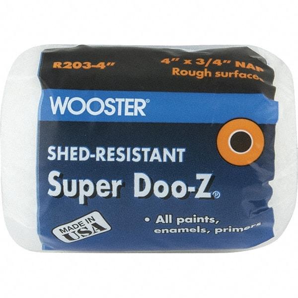 Wooster Brush - 3/4" Nap, 4" Wide Paint Roller Cover - Rough Texture, Woven - Exact Industrial Supply