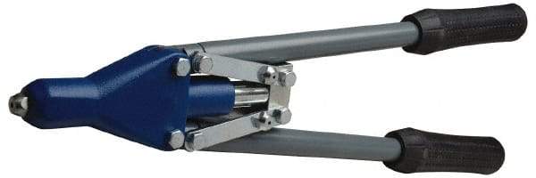 RivetKing - Straight Head Hand Riveter - 1/8 to 3/16" Rivet Capacity, 17-1/2" OAL - Exact Industrial Supply