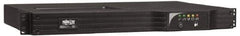 Tripp-Lite - 7 Amp, 750 VA, Rack Mount Line Interactive Backup Uninterruptible Power Supply - Backup 13.2 min with Full Load & 16.2 min with Half Load, 120 VAC Input & Output, 600 Watt Output, 1 Phases, 6 Outlets - Exact Industrial Supply
