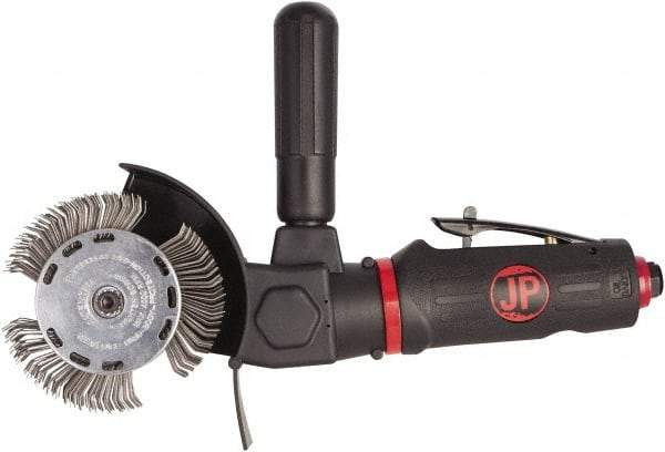 PRO-SOURCE - 4" Wheel Diam, 3,500 RPM, Pneumatic Angle & Disc Grinder - M6x1 Spindle, 3.9 CFM, Rear Exhaust - Exact Industrial Supply