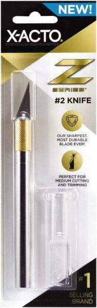 X-ACTO - Stainless Steel Hobby Knife with 1 Blade - #2 Blade - Exact Industrial Supply