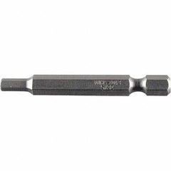 Wiha - 0.218" Power Bit - 1/4" Drive, 2" OAL - Exact Industrial Supply