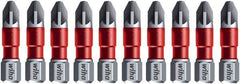 Wiha - PZ.3 Posidriv Screwdriver Bit - 1/4" Drive, 1-9/64" OAL - Exact Industrial Supply