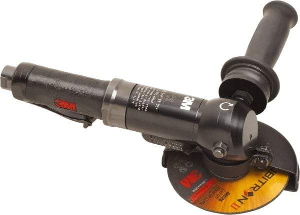 3M - 4-1/2" Wheel Diam, 12,000 RPM, Electric Cutoff & Cutoff-Grinder Tool - Right Angle Handle - Exact Industrial Supply