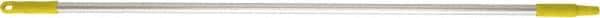 Vikan - 52 x 1" Aluminum Squeegee Handle - European Threaded Connection, Yellow - Exact Industrial Supply