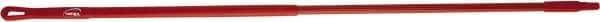 Vikan - 52 x 1" Fiberglass Squeegee Handle - European Threaded Connection, Red - Exact Industrial Supply