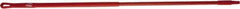 Vikan - 52 x 1" Aluminum Squeegee Handle - European Threaded Connection, Red - Exact Industrial Supply