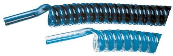Advanced Technology Products - 1/4" ID x 3/8" OD, 5/8" Wall Thickness, Polyurethane Tube - Black & Clear Blue, 140 Max psi, 98 Shore A Hardness - Exact Industrial Supply