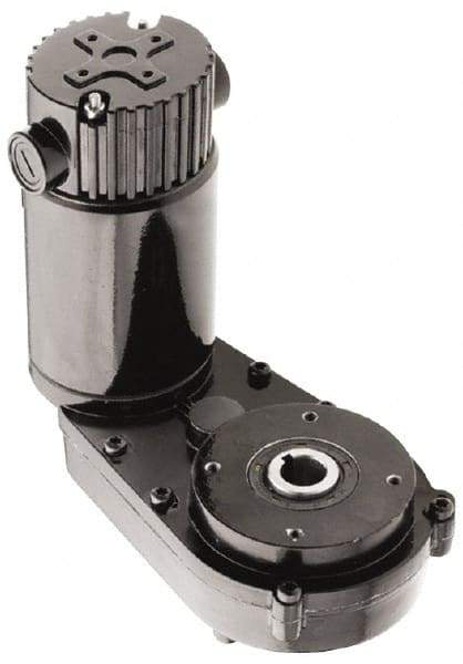 Bison Gear - 90 VDC, 12 RPM, 150.8:1 Gear Ratio, Parallel Offset Gearmotor - 26 Frame, 232 Torque, 1/20 hp, TENV Enclosure - Exact Industrial Supply