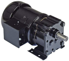 Bison Gear - 115/230 Volt, 70 RPM, 23.4:1 Gear Ratio, Parallel Gearmotor - 61 Torque, 1/15 hp, TEFC Enclosure - Exact Industrial Supply