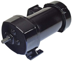Bison Gear - 115 Volt, 27 RPM, 63.5:1 Gear Ratio, Parallel Gearmotor - 500 Torque, 1/4 hp - Exact Industrial Supply