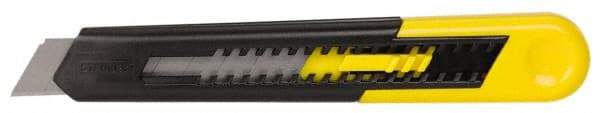 Stanley - Snap Utility Knife - 4.33" Blade, Yellow Handle, 1 Blade Included - Exact Industrial Supply