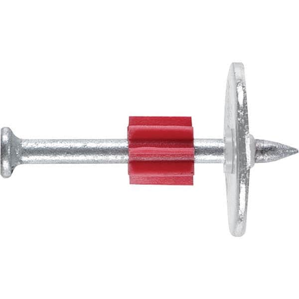 DeWALT Anchors & Fasteners - Powder Actuated Pins & Threaded Studs Type: Drive Pin w/ Washer Shank Length (Inch): 2-1/2 - Exact Industrial Supply
