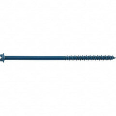 3/16″ Diam, 1-1/4 Length Under Head, Hex Drive Concrete Screw & Masonry Fastener Carbon Steel, Blue StalGard Finish
