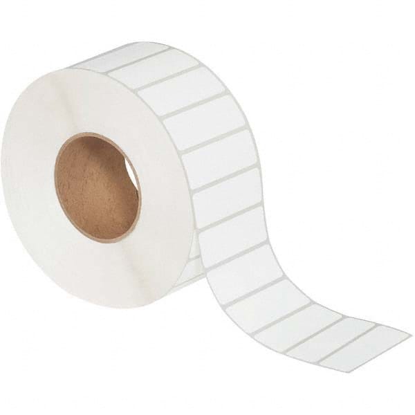Value Collection - Pack of 6 Rolls, 5,000 Labels per Roll, 3" x 1" White Matte Coated Facestock Thermal Labels - Exact Industrial Supply