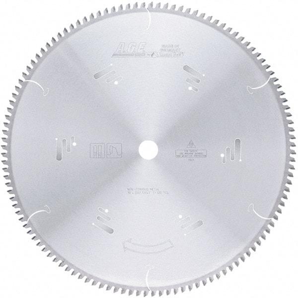 Amana Tool - 18" Diam, 1" Arbor Hole Diam, 120 Tooth Wet & Dry Cut Saw Blade - Carbide-Tipped, Clean Action, Standard Round Arbor - Exact Industrial Supply