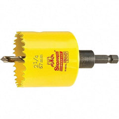 Starrett - 2-1/4" Diam, 2" Cutting Depth, Hole Saw - High Speed Steel Saw, Toothed Edge - Exact Industrial Supply