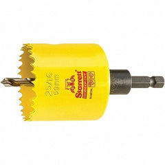 Starrett - 2-5/16" Diam, 2" Cutting Depth, Hole Saw - High Speed Steel Saw, Toothed Edge - Exact Industrial Supply