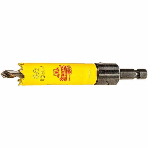 Starrett - 3/4" Diam, 2" Cutting Depth, Hole Saw - High Speed Steel Saw, Toothed Edge - Exact Industrial Supply