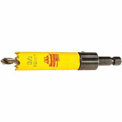 Starrett - 3/4" Diam, 2" Cutting Depth, Hole Saw - High Speed Steel Saw, Toothed Edge - Exact Industrial Supply