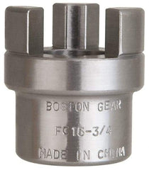 Boston Gear - 3/4" Max Bore Diam, FC15 Coupling Size, Flexible Half Coupling - 1-1/2" OD, 2.76" OAL, Steel - Exact Industrial Supply