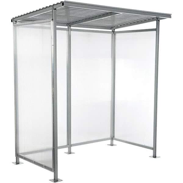 Vestil - Shelters Type: Smoking Shelter Width (Feet): 6 - Exact Industrial Supply