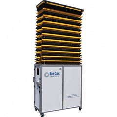 Air-Care - 36" Wide x 36" High x 75" Deep, Air Cleaner Containment Cart - Exact Industrial Supply