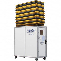 Air-Care - 36" Wide x 36" High x 75" Deep, Air Cleaner Containment Cart - Exact Industrial Supply