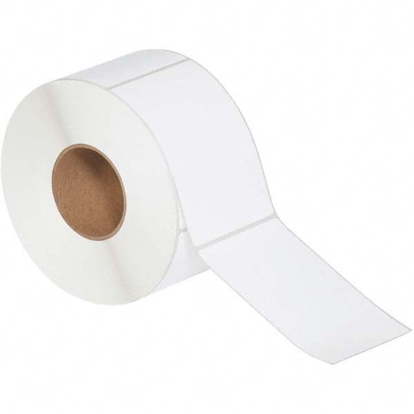 Value Collection - Pack of 4 Rolls, 1000 Labels per Roll, 4" x 6" White Topcoated Facestock Thermal Labels - Exact Industrial Supply
