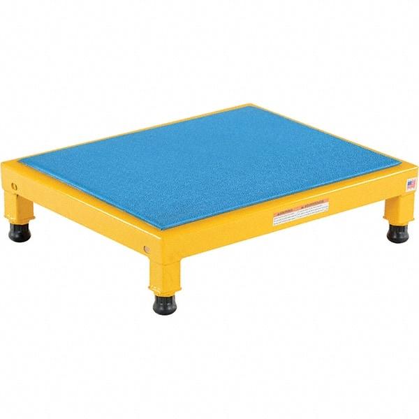 Vestil - 5" High x 19" Wide x 24" Deep, Yellow Step Stand - Steel, 500 Lb Capacity - Exact Industrial Supply