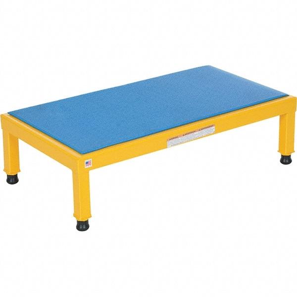 Vestil - 9" High x 19" Wide x 36" Deep, Blue Step Stand - Steel, 500 Lb Capacity - Exact Industrial Supply