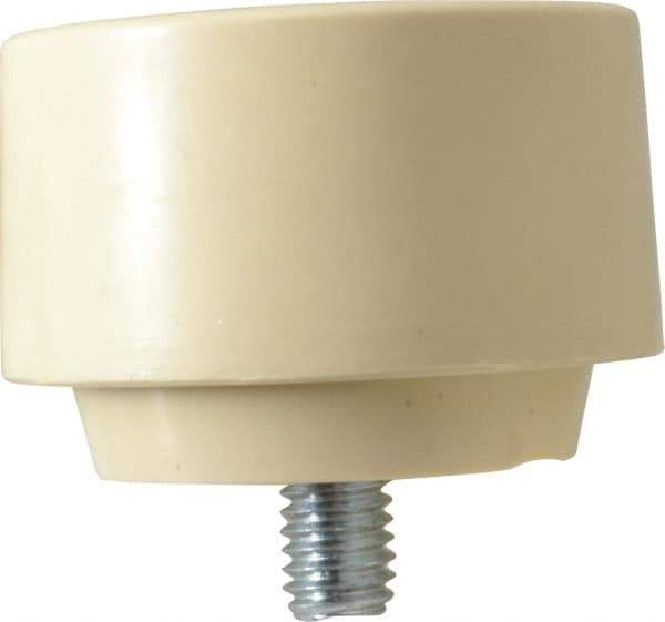 Proto - 2-1/2" Face Diam, Grade Medium Hard, Cream Hammer Tip/Face - Rubber - Exact Industrial Supply