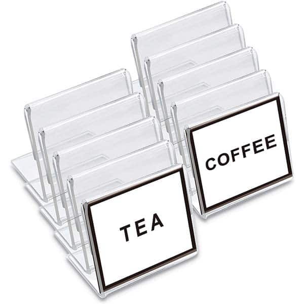 UNIVERSAL - Sign Holders & Frames Type: Mini Table Top Sign Sign Height Compatibility (Inch): 2 - Exact Industrial Supply