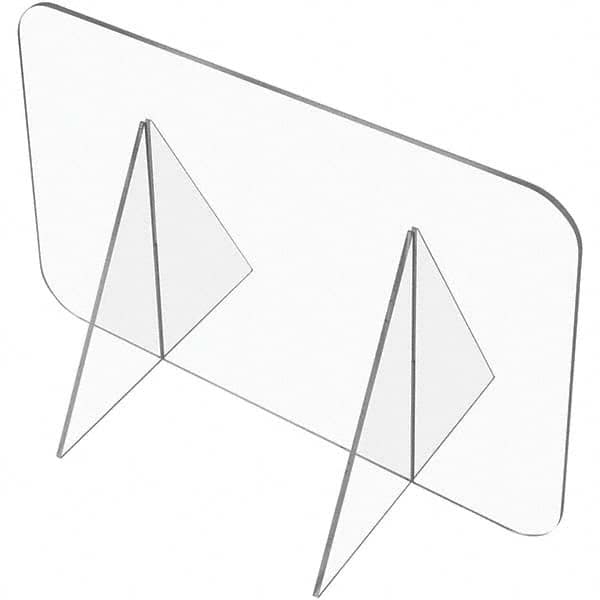 USA Sealing - 48" x 60" Self-Supporting Partition & Panel System-Social Distancing Barrier - Exact Industrial Supply