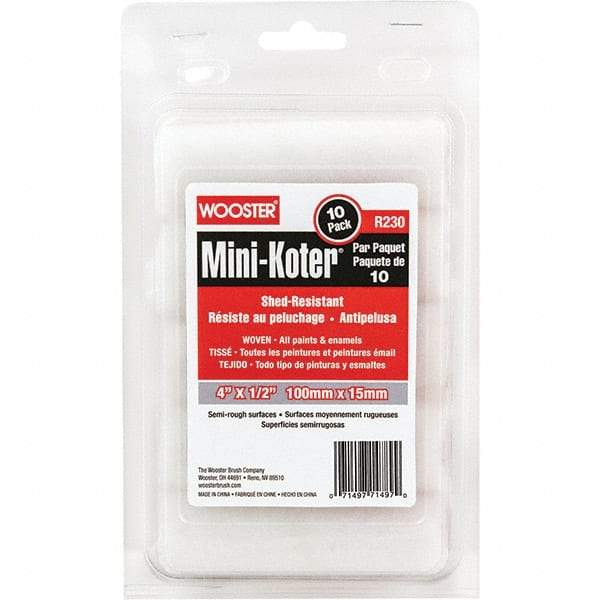 Wooster Brush - Paint Roller Covers   Type: Mini Roller    Nap Size (Inch): 1/2 - Exact Industrial Supply