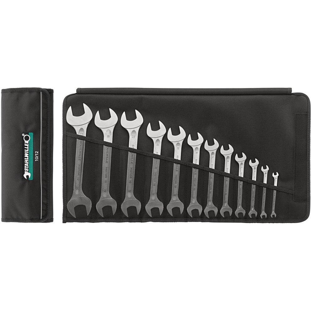 Wrench Sets; Set Type: Double Open Ended Wrench; System Of Measurement: Metric; Container Type: Wallet; Roll; Wrench Size: 8x9 to 17x19 mm; Material: Alloy Steel; Chrome; Finish: Chrome-Plated; Overall Length: 11.4174 in; Non-sparking: No; Corrosion-resi