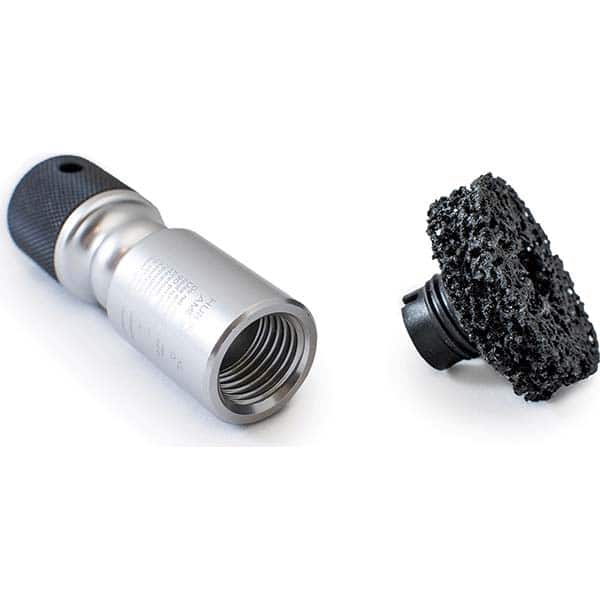AME International - Automotive Hand Tools & Sets For Use With: 1/2" Impact or Drill - Automotive Lug and Hub Cleaning Color: Silver - Exact Industrial Supply
