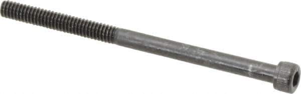 Value Collection - #5-40 UNC Hex Socket Drive, Socket Cap Screw - Alloy Steel, Black Oxide Finish, Partially Threaded, 2" Length Under Head - Exact Industrial Supply