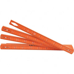 Wiha - Folding Rules Overall Length (Feet): 6.50 Graduation (Inch): 1/16 - Exact Industrial Supply